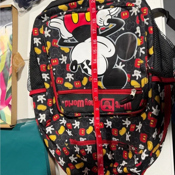 Disney Mickey Mouse Backpack Walt Disney World Disney Parks Authentic Bag - Picture 8 of 8